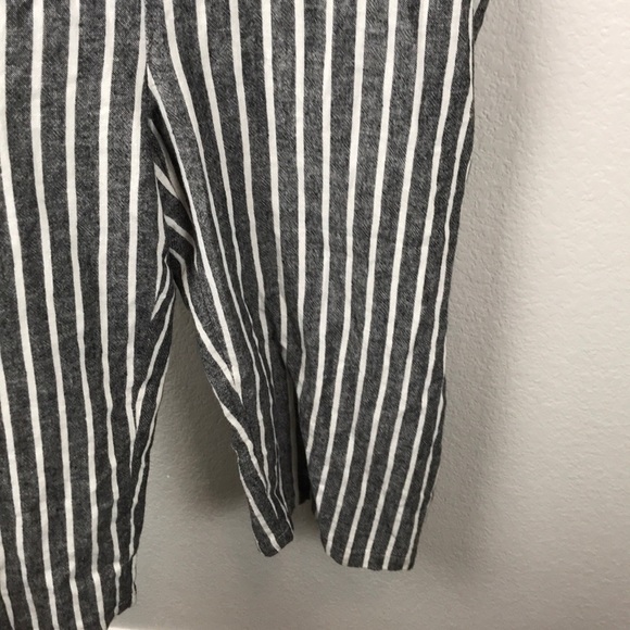 Striped button front jumpsuit - Picture 5 of 8